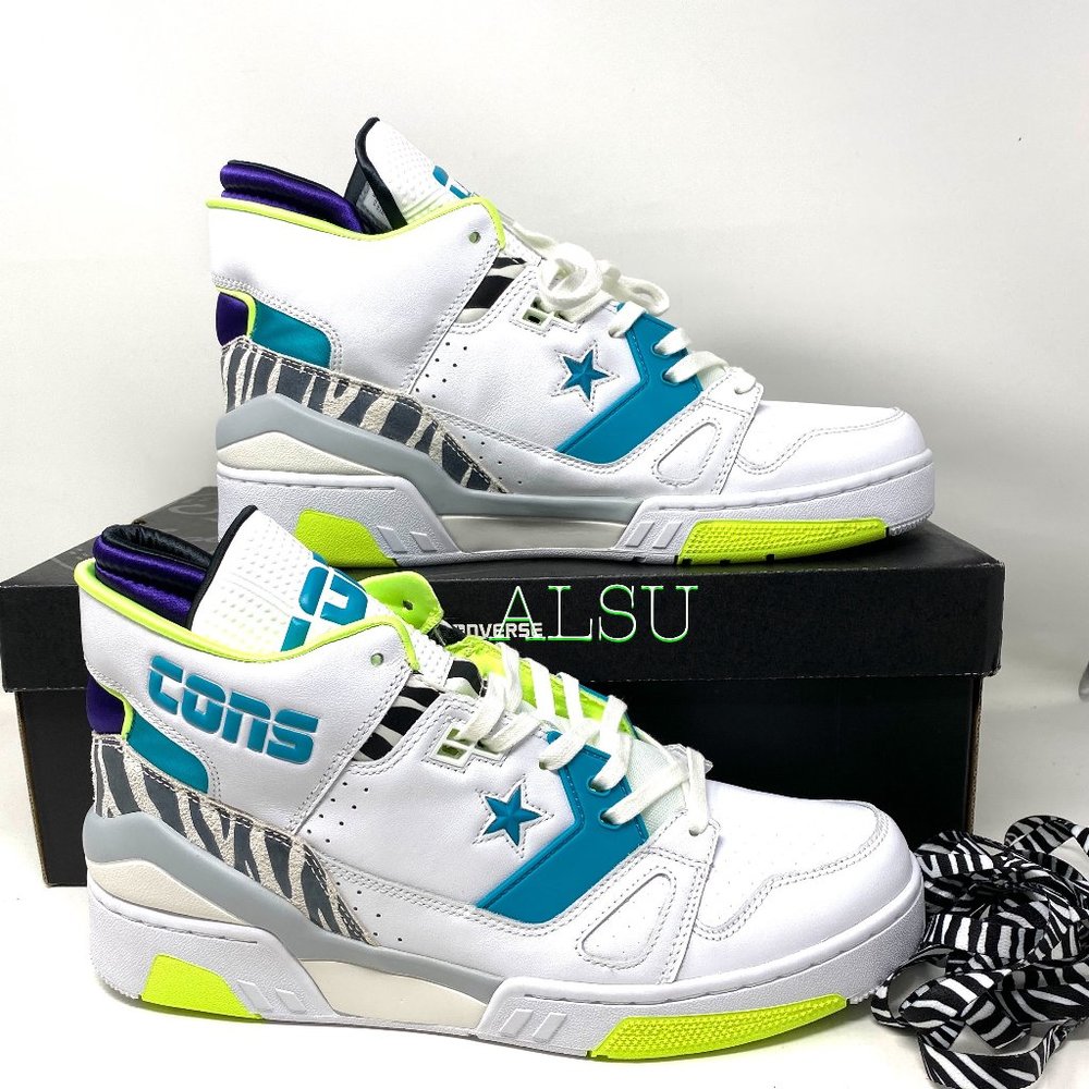 Converse ERX 260 Mid Top Leather Upper White Sneakers Men's Size 9 63783C